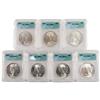 Image 1 : PEACE SILVER DOLLAR LOT OF 7 CERTIFIED MS64