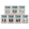 Image 1 : 1923 PEACE SILVER DOLLAR LOT OF 7 MS64 CERTIFIED