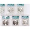 Image 3 : 1923 PEACE SILVER DOLLAR LOT OF 7 MS64 CERTIFIED