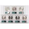 Image 4 : 1923 PEACE SILVER DOLLAR LOT OF 7 MS64 CERTIFIED