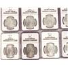 Image 2 : 10 NGC MS62 MORGAN SILVER DOLLARS 1883 T0 1887