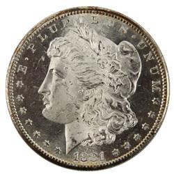 1881S MORGAN DOLLAR TONED PROOF LIKE MINT STATE