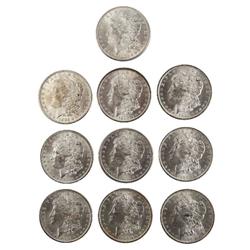 10 1883 & 1884 MINT STATE MORGAN DOLLAR COIN LOT