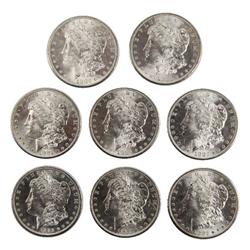 8 PROOF LIKE 1882s MORGAN DOLLARS MINT STATE COINS