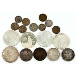 U.S. COIN COLLECTION 19 COINS 1834 TO 1986