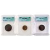 Image 1 : US HALF CENT & INDIAN LOT OF 3 TYPE COINS