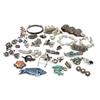 VINTAGE & ANTIQUE STERLING SILVER JEWELRY LOT