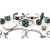 Image 3 : LOT OF NAVAJO STERLING SILVER TURQUOISE JEWELRY