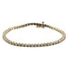 Image 1 : LADIES 14K YELLOW GOLD DIAMOND TENNIS BRACELET