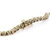 Image 2 : LADIES 14K YELLOW GOLD DIAMOND TENNIS BRACELET