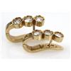 Image 2 : LADIES 18K YELLOW GOLD 1.12 CTW DIAMOND EARRINGS