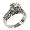 Image 1 : LADIES 14K WHITE GOLD DIAMOND WEDDING RING SET