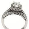 Image 2 : LADIES 14K WHITE GOLD DIAMOND WEDDING RING SET