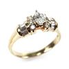 Image 1 : LADIES 14K YELLOW GOLD MARQUISE DIAMOND RING