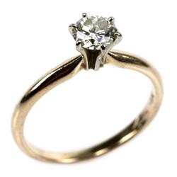 LADIES 14K YELLOW GOLD 1/2 CT DIAMOND SOLITAIRE