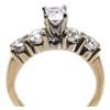 Image 2 : LADIES 14K GOLD 1.65 CTW PRINCESS CUT DIAMOND RING