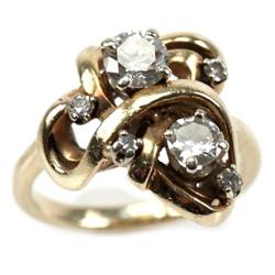 LADIES 14K YELLOW GOLD 1.0 CTW DIAMOND RING