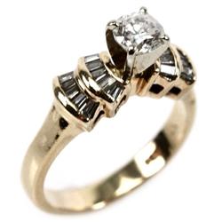LADIES 14K YELLOW GOLD 1.02 CTW DIAMOND RING