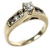 Image 1 : LADIES 14K YELLOW GOLD BRILLIANT CUT DIAMOND RING
