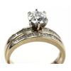 Image 2 : LADIES 14K YELLOW GOLD DIAMOND WEDDING SET
