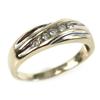 Image 1 : MENS 14K YELLOW & WHITE GOLD DIAMOND RING