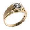 Image 1 : MENS 14K YELLOW GOLD 3/8 CT DIAMOND RING