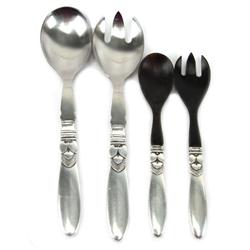 GEORG JENSEN CACTUS PATTERN SALAD SERVERS