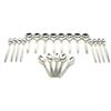 Image 1 : 21 GEORG JENSEN CACTUS PATTERN STERLING SPOONS