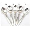 Image 2 : 21 GEORG JENSEN CACTUS PATTERN STERLING SPOONS