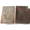Image 2 : LOT 5 WOOD BLOCK PRINTING PLATES TENNECO OIL PURE