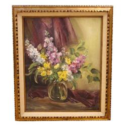 ORIGINAL STILL LIFE BY BARBARA VASSILIEFF-FLOWERS