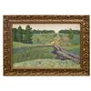 Image 1 : LEONID KRUL 1968 LANDSCAPE PAINTING OIL ON CANVAS