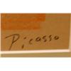 Image 3 : SIGNED PICASSO ORIGINAL COLORED DRAWING FRAMED