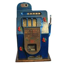 ANIQUE MILLS CHERRY 5¢ SLOT MACHINE