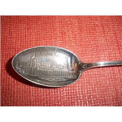 1904 Sterling Silver Worlds Fair "Machinery Building" Spoon, Perfect Condition