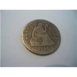 1856 Sitting Liberty Silver Quarter