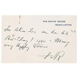 Franklin D. Roosevelt