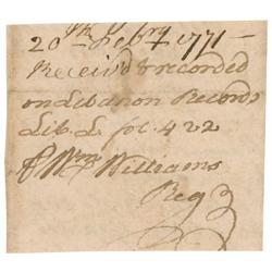 Declaration of Independence: William Williams