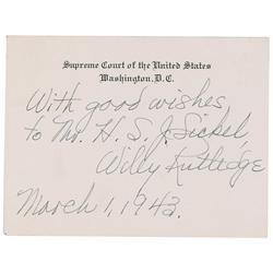 Supreme Court: Wiley Rutledge