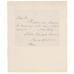 Oliver Wendell Holmes, Sr