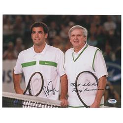 Pete Sampras and Roy Emerson