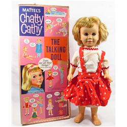 VINTAGE MATTEL CHATTY CATHY TALKING DOLL IN ORIGINAL BOX