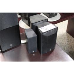 3 SMALL YAMAHA SATELLITE SPEAKERS