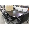 Image 1 : BLACK 6FT X 8FT BOARDROOM TABLE