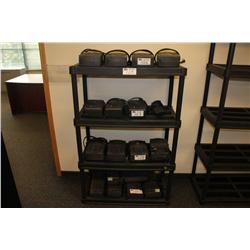 HEAVY PLASTIC 4' TALL STORAGE RACK