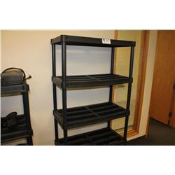 HEAVY PLASTIC 6' TALL STORAGE RACK