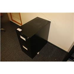 BLACK 2 DRW FILE CABINET