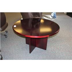 MAHOGANY ROUND CONFERENCE TABLE