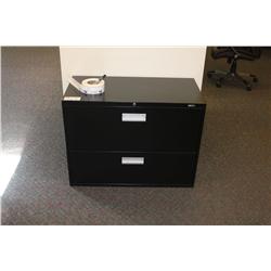 BLACK 2 DRW. LATERAL FILE CABINET