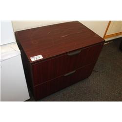 MAHOGANY 2 DRW. LATERAL FILE CABINET